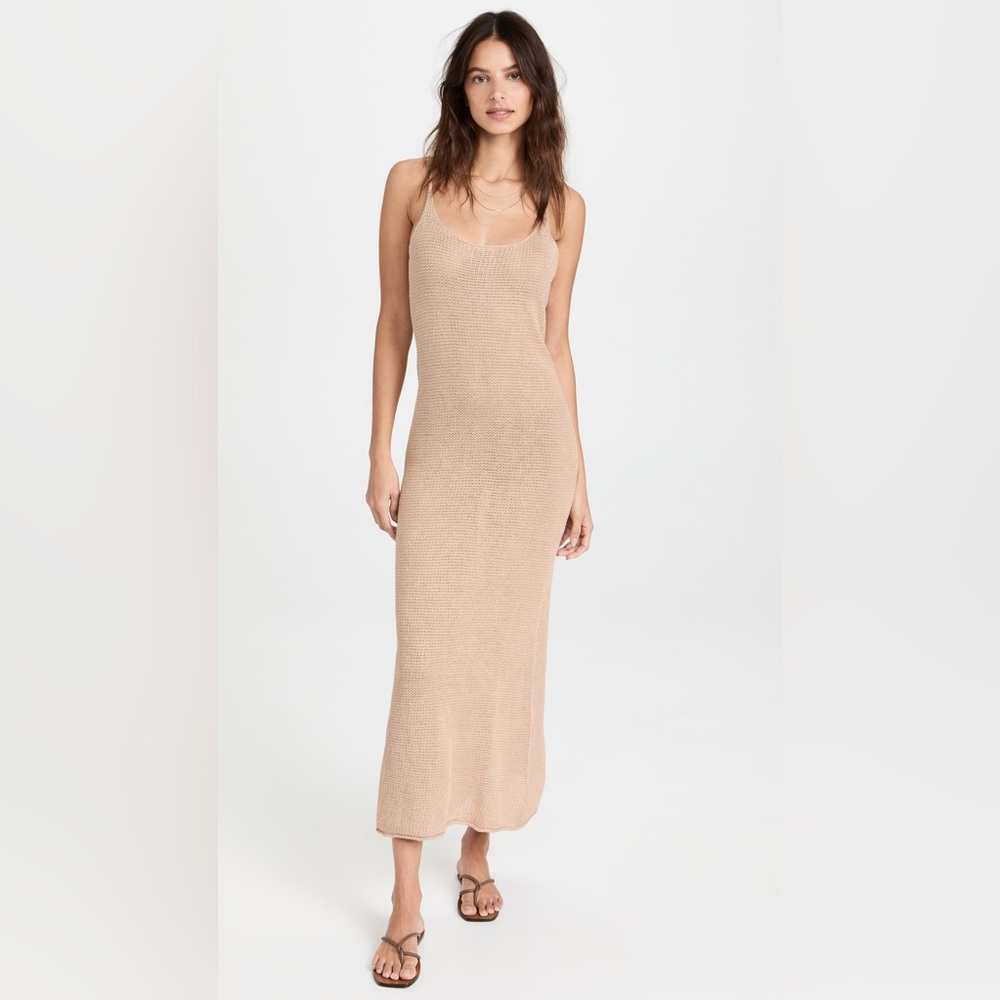 Onia 100% linen knit maxi dress size S